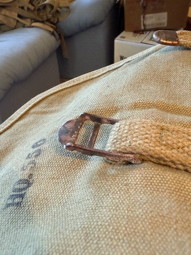 WW2 US Army Canvas Haversack Backpack WCO 1941 Stamped H0556 Shelter Half U.S. - Image 5