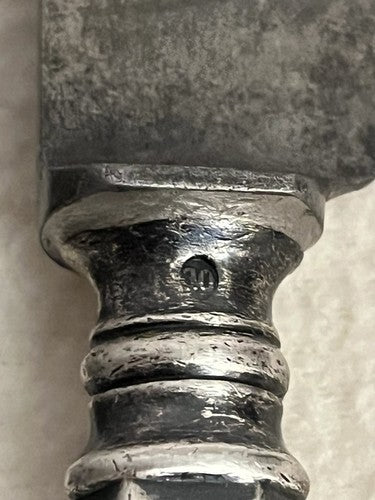 8 Rare Vintage German WW2 Dinner Knives WMF Cutlery 10" Wurttembergische Metall - Image 9