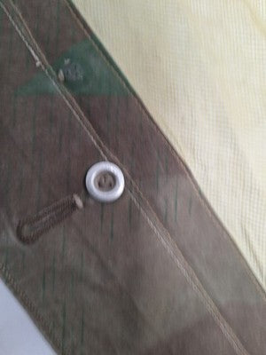 Very Rare WW2 German Splinter Camo Mosquito Net Shelter Quarter (Zeltbahn) - Image 14