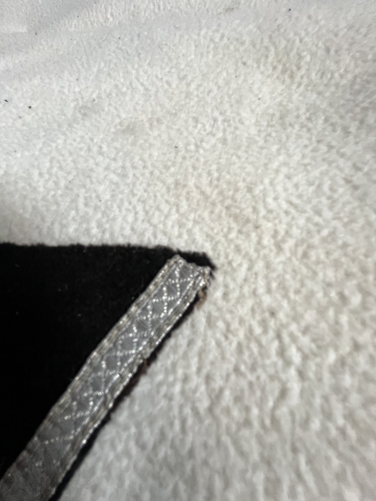 Original German WW2 Sturmmann Rank Patch Waffen Elite Black Wool M36 Silver Rank - Image 8