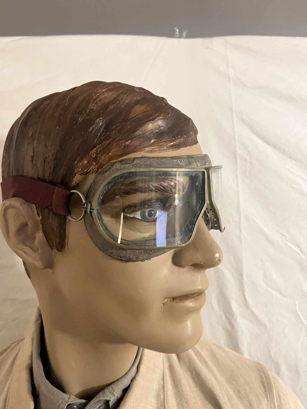 Vintage Soviet Military Tank Goggles Glass Vented USSR 1985 Cold War 12.4.013-85 - Image 16