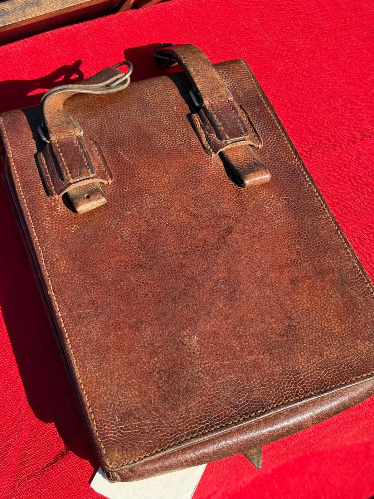 Mint Condition WW2 German Wehrmacht Officer's Map Case with 4'x4' Military Map - Image 7