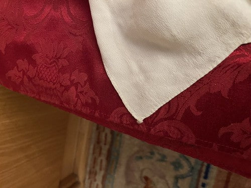 Early WW2 US Army Air Forces White Silk Scarf Embroidered Insignia 28"x32" - Image 5