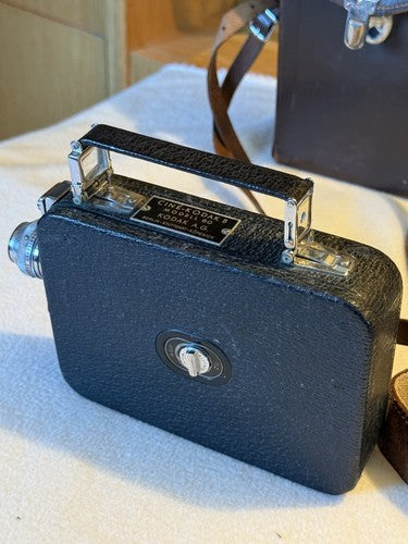 WW2 German Wehrmacht Issued Cine-Kodak 8 Model 60 Movie Camera Case Leather Mint - Image 6