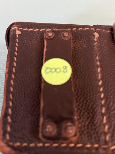 WW2 German Wehrmacht Black Leather K98 Mauser Ammo Pouch RB Nr 0/0671/0008 - Image 5