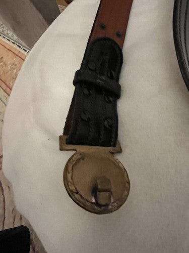 Authentic US WW2 Army General Officer’s Belt & 24K Gold-Plated Buckle - Image 6