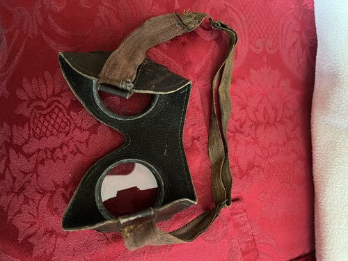 WW2 German Wehrmacht Rommel Afrika Korps Leather Dust Goggles Mint Condition - Image 8