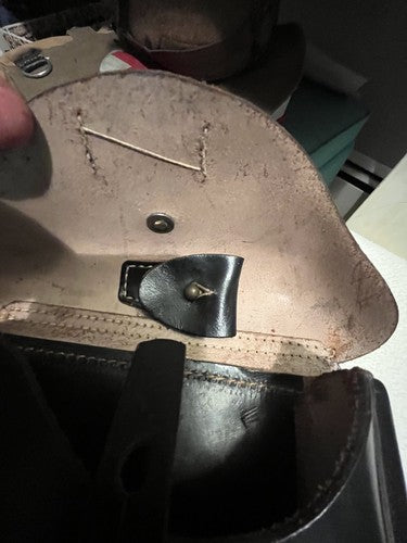 German WW2 P08 Black Luger Hardshell Early Replica Holster LOH Sohne Berlin - Image 6