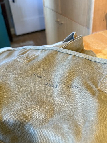 Original WW2 U.S. Army M1936 Musette Bag Field Pack 1943 Atlantic Products Corp - Image 5