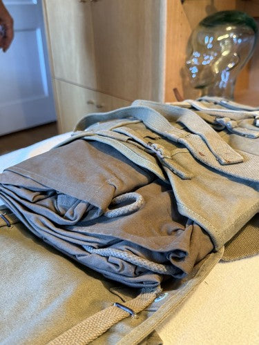 WW2 US Army Canvas Haversack Backpack WCO 1941 Stamped H0556 Shelter Half U.S. - Image 2