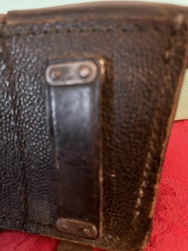 WW2 German Wehrmacht K98 Mauser Ammo Pouch Black Leather RBNr 0486/0007 Pebbled - Image 3