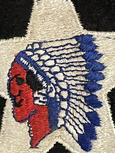 WW2 US 2nd Infantry Division Indian Head Sleeve Patches D-Day Battle of the - Image 8