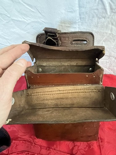 German WW2 Leather Medical Pouch Kavallerie dny 1941 K.Bollmann Cavalry - Image 5