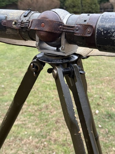 Original German WW2 Afrika Korps Range Finder, Calibration Board, & Tripod - Image 19