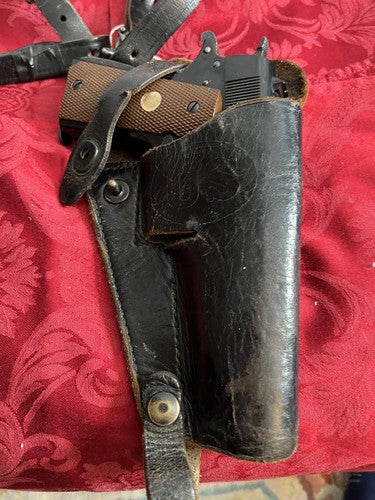 1911A1 Leather Shoulder Holster M-7 Vietnam Hunter Corp 7791527 US GI Field Gear - Image 2