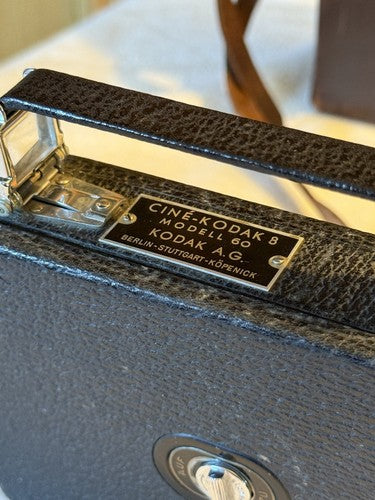 WW2 German Wehrmacht Issued Cine-Kodak 8 Model 60 Movie Camera Case Leather Mint - Image 5