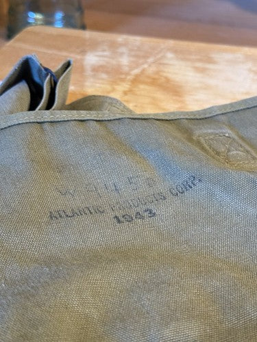 Original WW2 U.S. Army M1936 Musette Bag Field Pack 1943 Atlantic Products Corp - Image 6