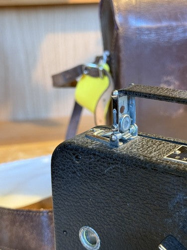 WW2 German Wehrmacht Issued Cine-Kodak 8 Model 60 Movie Camera Case Leather Mint - Image 16