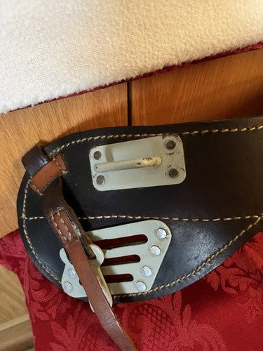 WW2 German Cavalry Leather Sattel Uberwurf M34 Overthrow Coupling Device Replica - Image 5