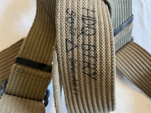 WW1 British Army Standard Bearer Flag Carrying Harness Canvas 50th Div Artillery - Image 4