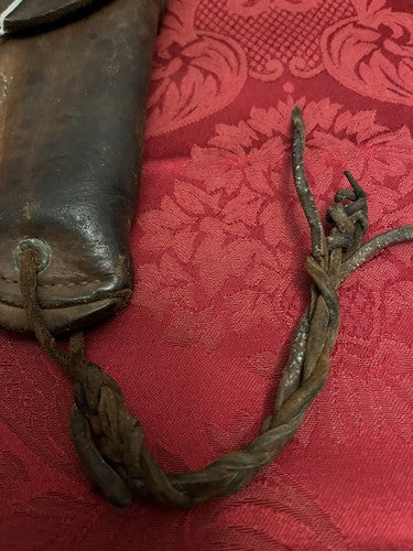 WW2 US Army M1911 1911 Leather Holster Sears 1942 Original Thigh Cord Field Gear - Image 3