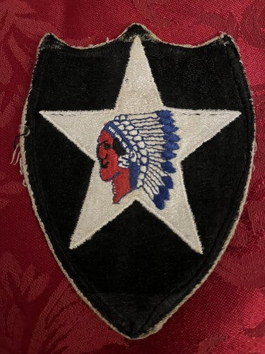 WW2 US 2nd Infantry Division Indian Head Sleeve Patches D-Day Battle of the - Image 6