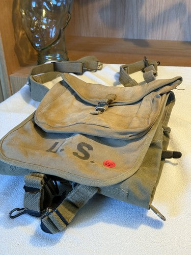 US Army WWI M1910 Haversack Backpack LCC & Co 1918 Unissued Canvas Field Pack