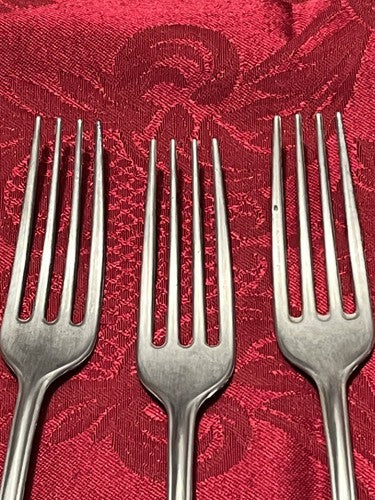 4 German Army Wehrmacht Mess Hall Field Forks Aluminum HEER 1940 WWII Original - Image 6
