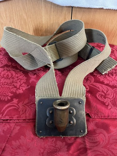 WW1 British Army Standard Bearer Flag Carrying Harness Canvas 50th Div Artillery - Image 8