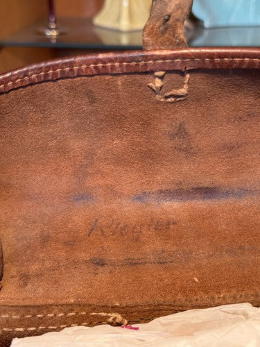 WW2 Austrian Reconnaissance Patrol Bag Brown Leather Medic Pouch - Image 6