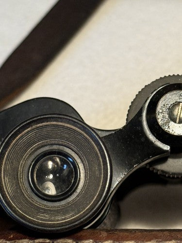 WW2 FRENCH MILITARY Binoculars Alce Paris Extra Lumineuse 1940 Leather Case - Image 6