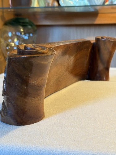 WW2 US Army Philippine Scouts Hand Carved Wood Desk Plaque Jim Spellacy AEC Mint - Image 8