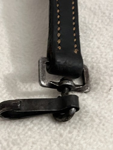 Original German WW2 Wehrmacht MG 34/42 Split-Leather Carrying Sling Dark Brown - Image 10