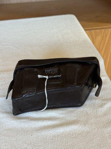 WW1 German Leather Cartridge Box Mannlicher M95 Rifle Pouch Volksturm 1945 Rare - Image 3