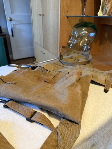 US Army WWI M1910 Haversack Backpack LCC & Co 1918 Unissued Canvas Field Pack - Image 12