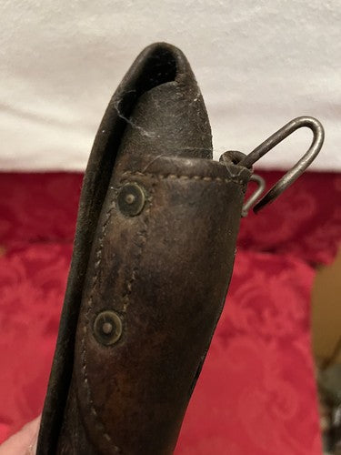 WW2 US Army M1911 1911 Leather Holster Sears 1942 Original Thigh Cord Field Gear - Image 7