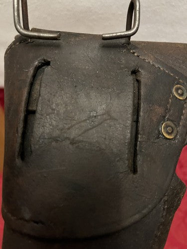WW2 US Army M1911 1911 Leather Holster Sears 1942 Original Thigh Cord Field Gear - Image 8