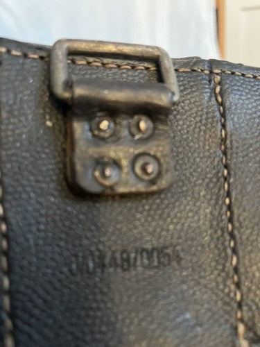 Original WW2 German Wehrmacht Black Pebbled Leather K98 Mauser Ammo Pouch O/0448 - Image 6