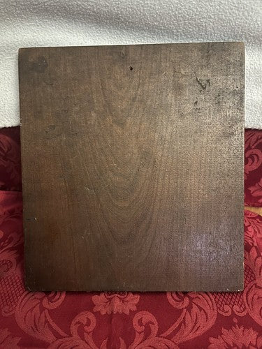 WWI German Fighter Ace Silver Alloy Plaque High Relief Walnut Hermann Goering - Image 4