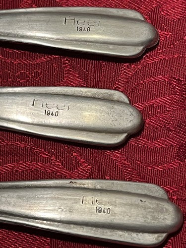 4 German Army Wehrmacht Mess Hall Field Forks Aluminum HEER 1940 WWII Original - Image 11