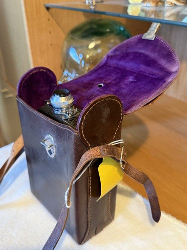 WW2 German Wehrmacht Issued Cine-Kodak 8 Model 60 Movie Camera Case Leather Mint - Image 2