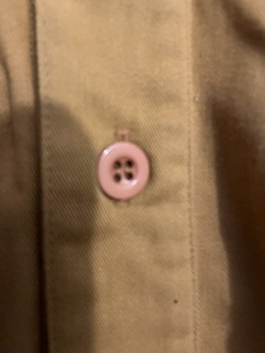 WW2 German Elite Services Officer Shirt Mustard Brown RZM Tag #6135 Long Sleeve - Image 3