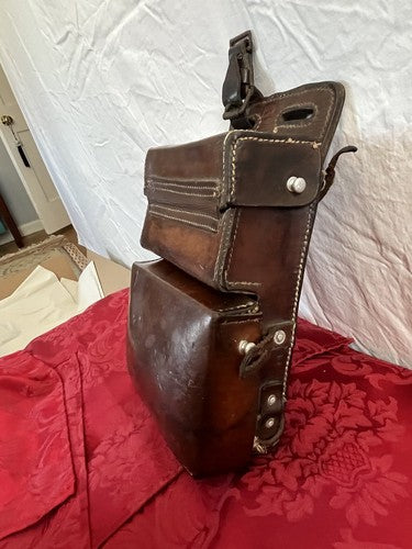 German WW2 Leather Medical Pouch Kavallerie dny 1941 K.Bollmann Cavalry - Image 10