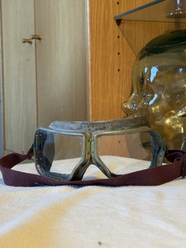 Vintage Soviet Military Tank Goggles Glass Vented USSR 1985 Cold War 12.4.013-85 - Image 3