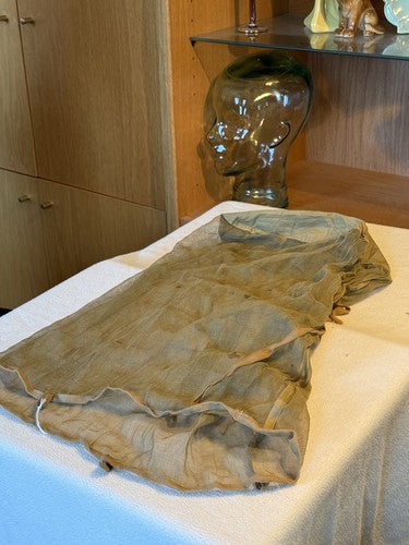 WW2 German Wehrmacht Sniper Helmet Mosquito Net Afrika Korps Mesh Olive Face