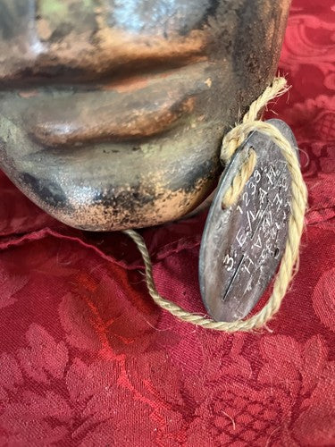 Original WW2 German Panzer Zinc Dog Tag 3.E./ L.A.H. Leibstandarte AH Unit 1233 - Image 8