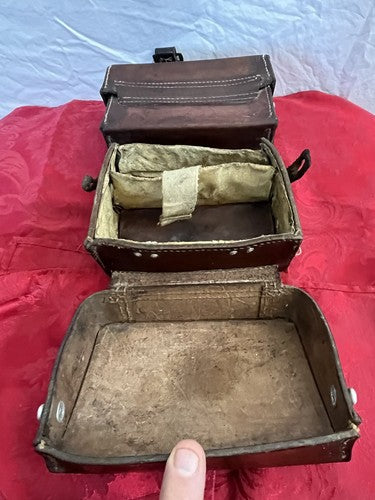 German WW2 Leather Medical Pouch Kavallerie dny 1941 K.Bollmann Cavalry - Image 4