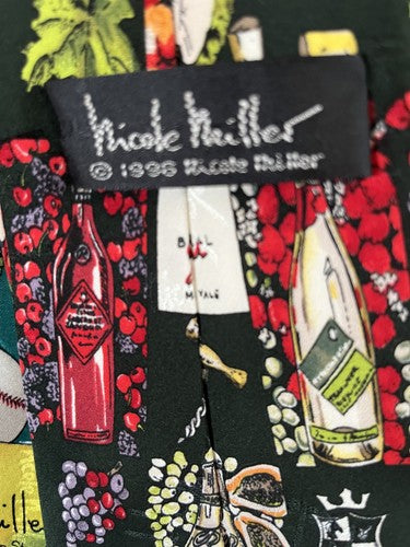 6 Vintage Silk Neckties Nicole Miller Looney Tunes Daffy Duck 1997 New Condition - Image 8