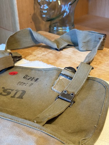 Original WW2 U.S. Army M1936 Musette Bag Field Pack 1943 Atlantic Products Corp - Image 10