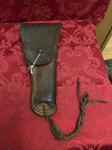 WW2 US Army M1911 1911 Leather Holster Sears 1942 Original Thigh Cord Field Gear - Image 2